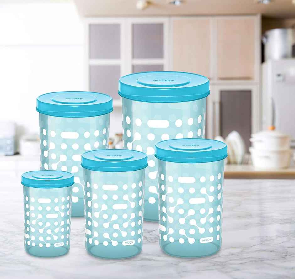 Milton Storex 5-In-1 Plastic Container Set Of 5, Blue