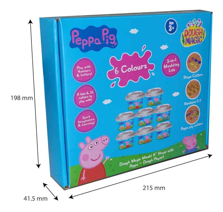 WinMagic Toys Dough Magic Mould N' Shape With Peppa  Dough Playset