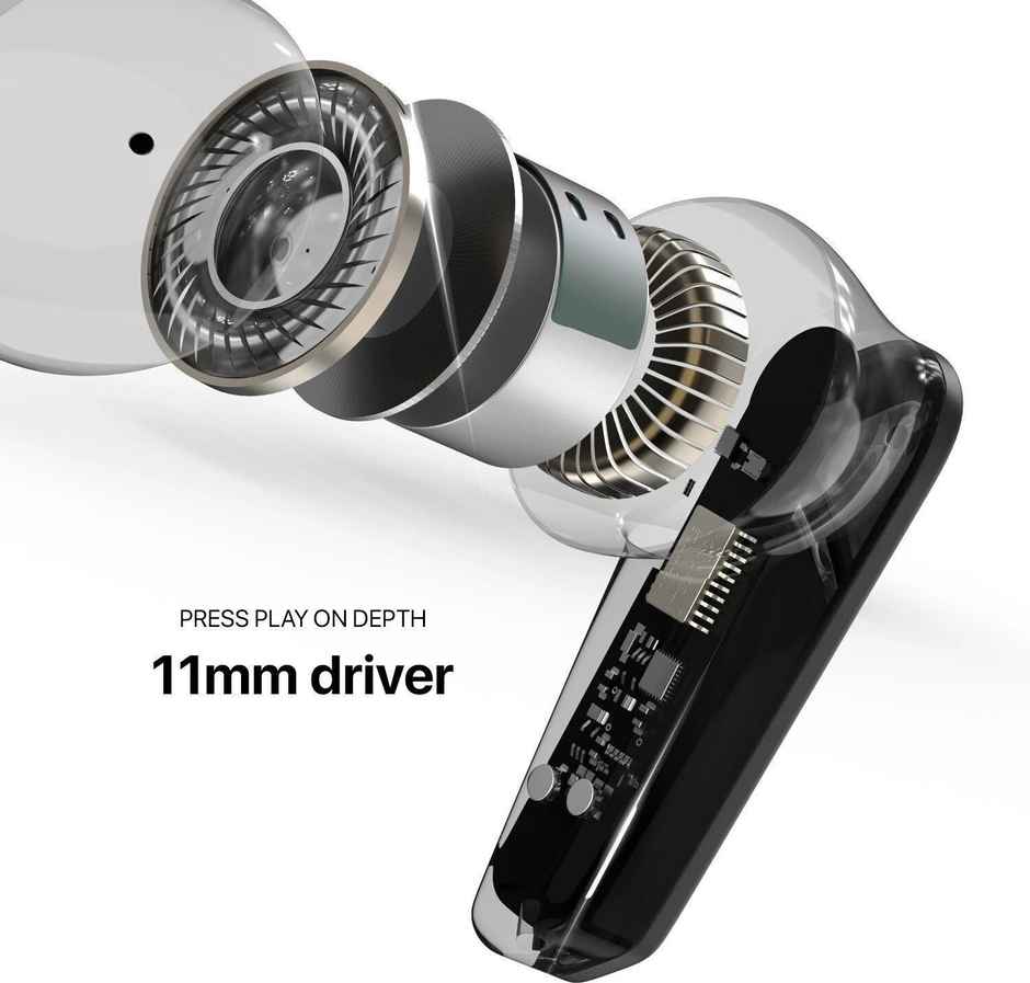 Noise Buds F1 50H Playtime 4 Mic ENC 11mm Driver Low latency Headphones | Carbon Black
