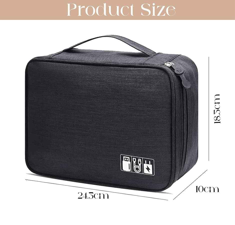 Trajectory Electronic Accessories Storage Bag And Organizer For Men And Women