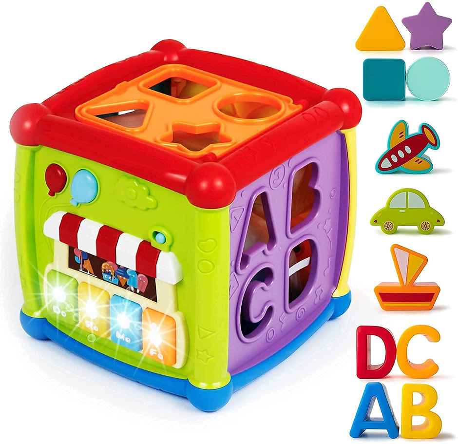 Toyshine Baby Activity Cube 6-In-1 Musical Baby Learning Toys Play Set