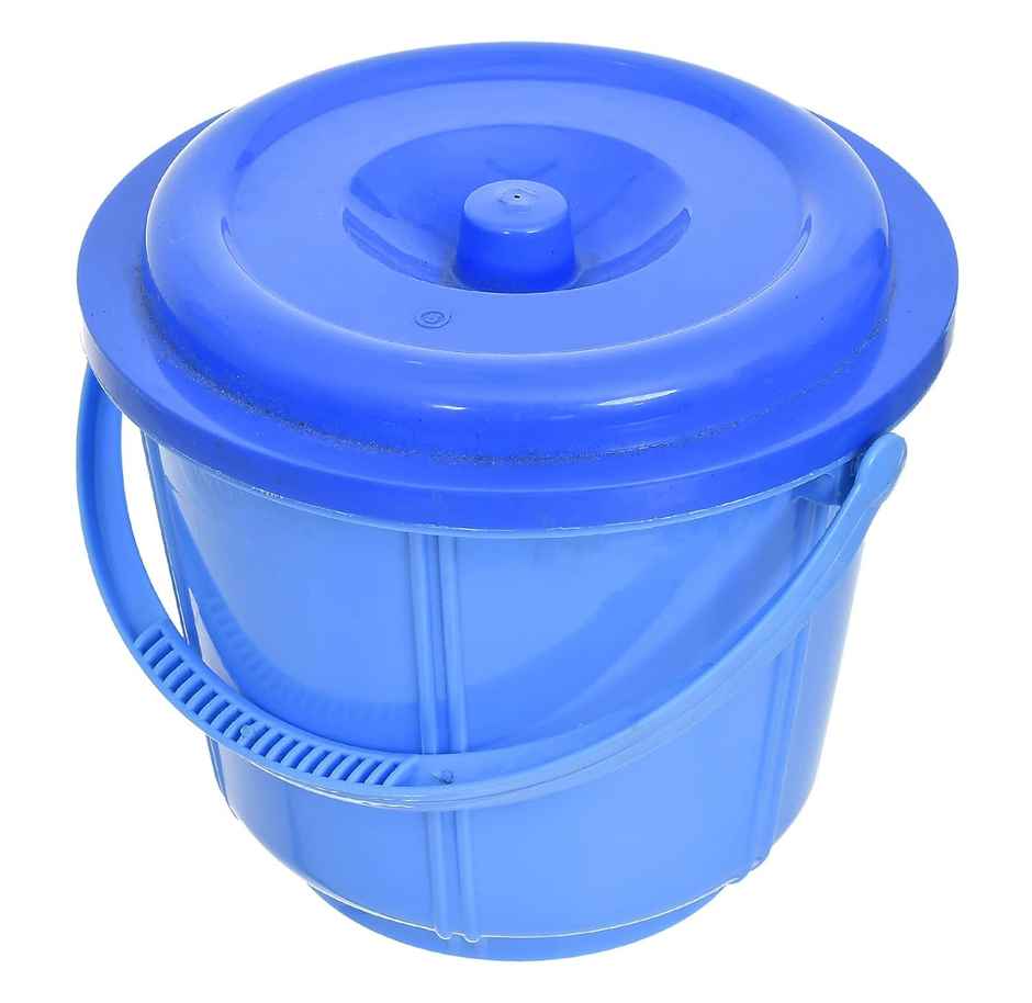 Kuber Industries 5 L Plastic Kitchen Storage Container with Handle & Lid | Blue