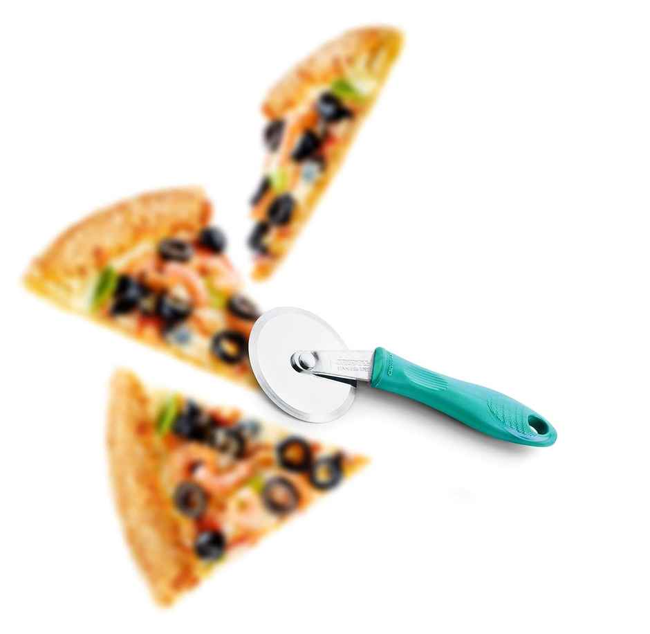 Crystal Stainless Steel Pizza Cutter, Multicolour
