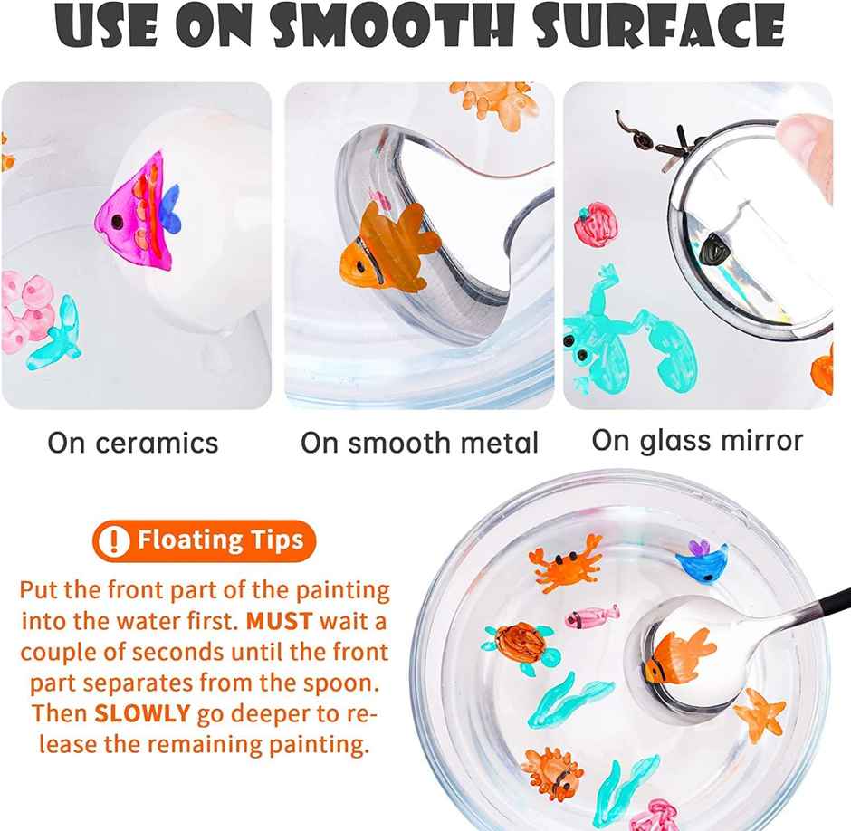 Toyshine Magic Doodle Making Water Erasable Markers Floating Ink Pen Set (Pack Of 8)