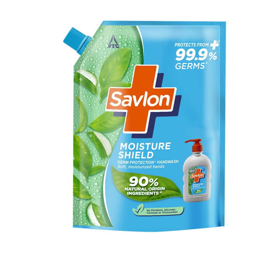 Savlon Moisture Shield Handwash Refill Pack 1.3L| For soff hands| Value Pack