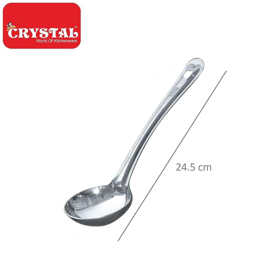 Crystal Stainless Steel Ladle Silver