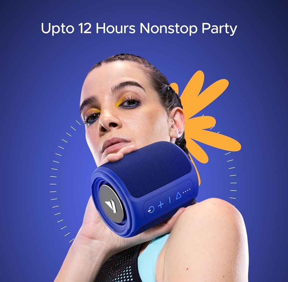 boAt Stone 352 Bluetooth Speaker w/ 10W RMS Stereo Sound & IPX7 Water Resistance (Vibing Blue)