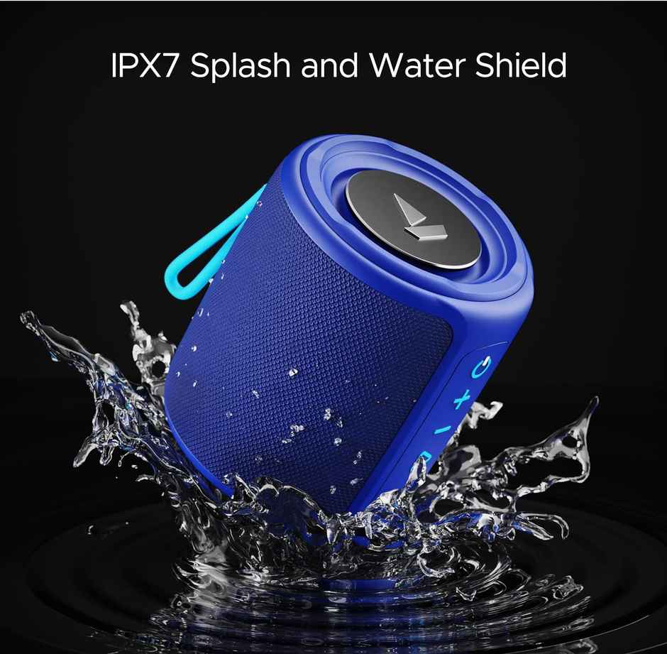 boAt Stone 352 Bluetooth Speaker w/ 10W RMS Stereo Sound & IPX7 Water Resistance (Vibing Blue)