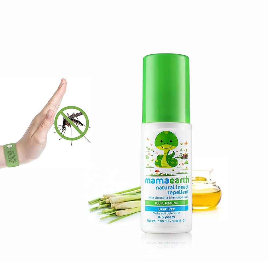 Mamaearth Natural Mosquito Repellent With Citronella & Lemongrass Oil