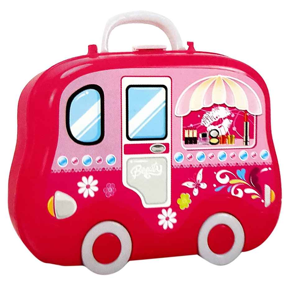 Toyshine Plastic Carry Along Beauty Set Toy with Briefcase and Accessories (Multicolour)