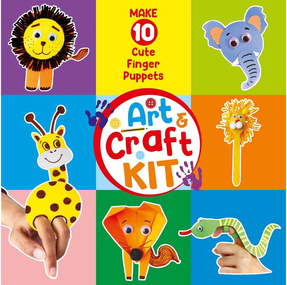 Webby Diy Finger Puppets Art And Craft Activity Kit Hobby Kit | School Projects, Craft Supply