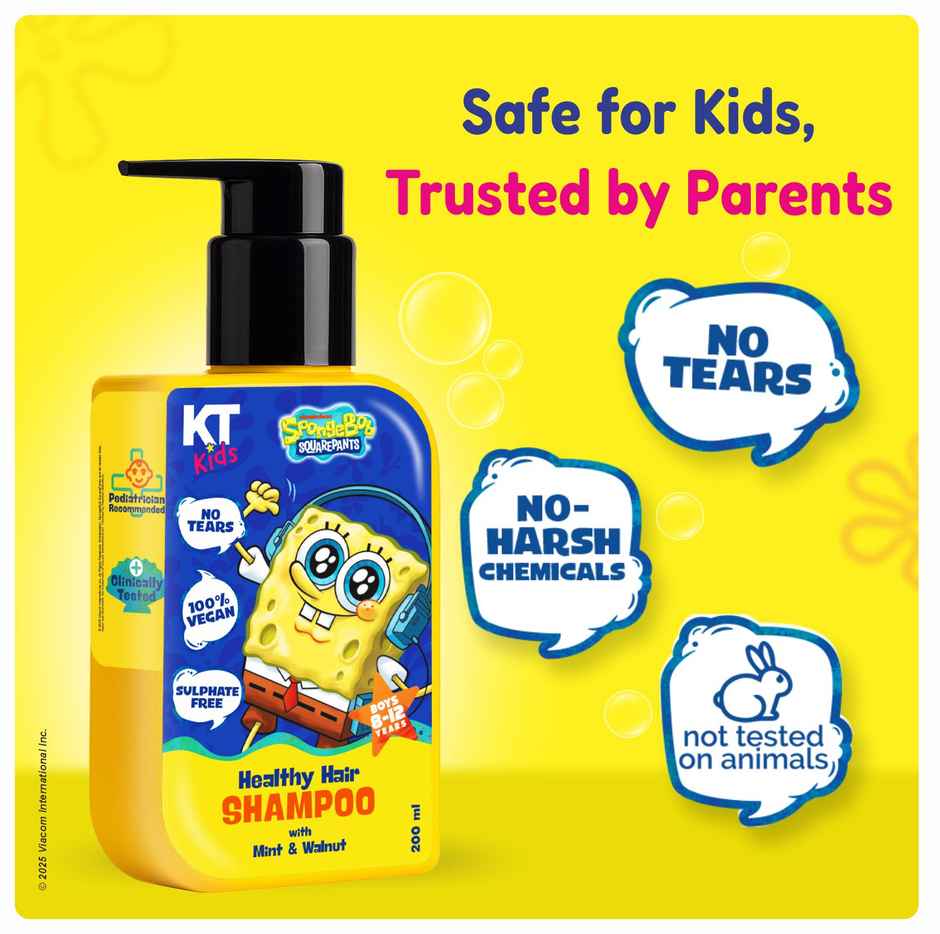 Healthy Hair Shampoo Mint and Walnut For Boys 8 to 12 years