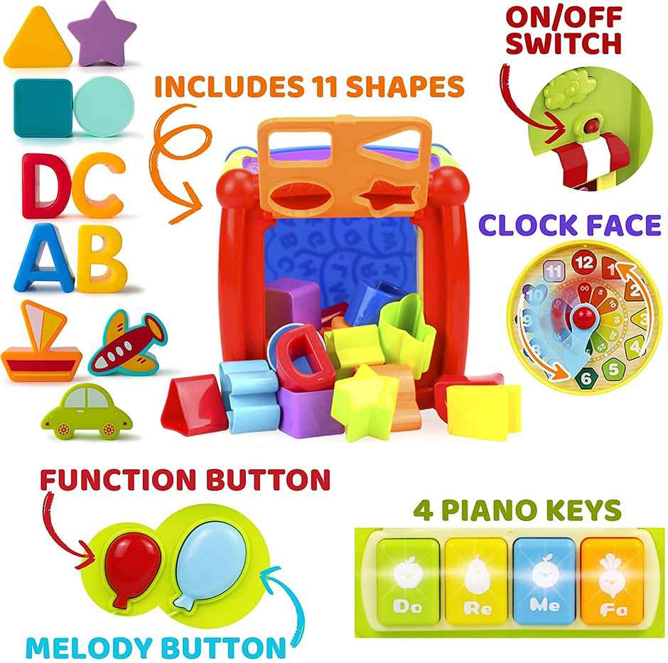 Toyshine Baby Activity Cube 6-In-1 Musical Baby Learning Toys Play Set