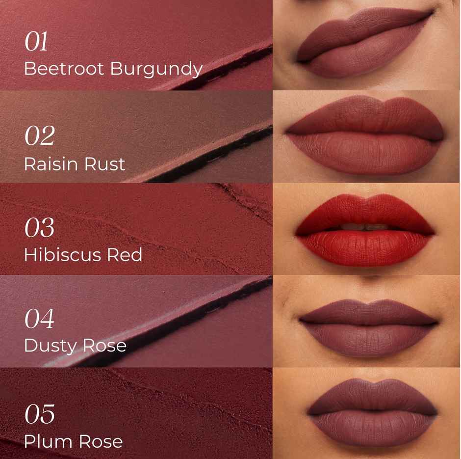 Just Herbs Ayurvedic Liquid Lipsticks Gift Box Set of | Deep & Reds