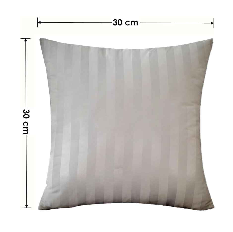 Lushomes Bolster Cushion Covers - White | 12 x 12 inch