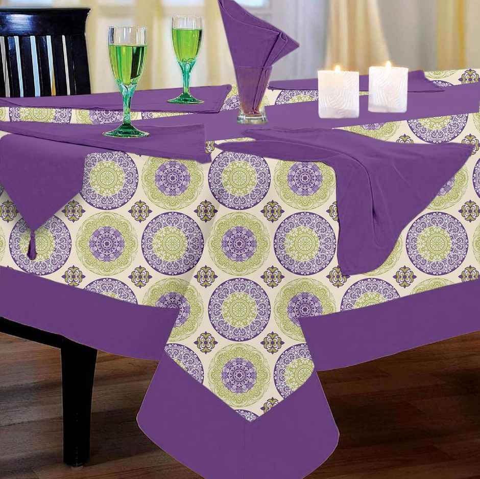 Lushomes Table Cover - Bold | TC - 54 x 78 inch | 12 x 90 inch | Napkins - 17 x 17 inch