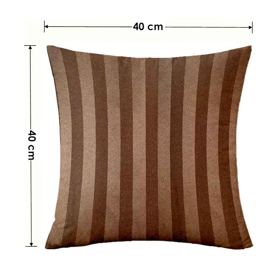 Lushomes Bolster Cushion Covers - Brown | 16 x 16 inch