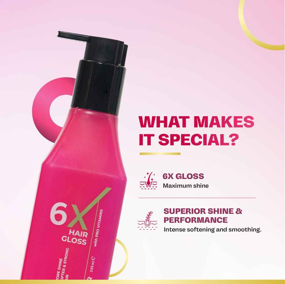 KT Professional 6X Hair Gloss Conditioner | Intense Shine & Smooth Hair with Pro-Vitamin