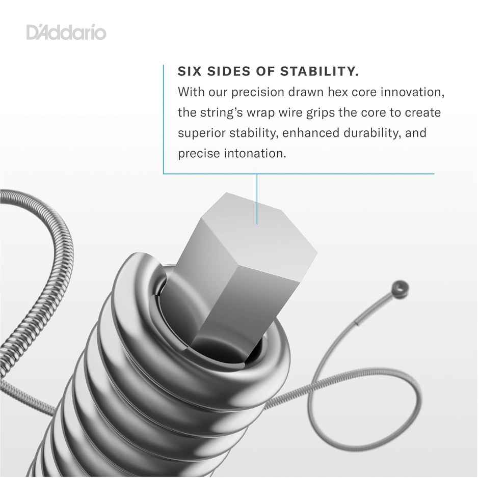 D'Addario Exl120 Nickel Wound 9-42 Super Light Electric Guitar Strings