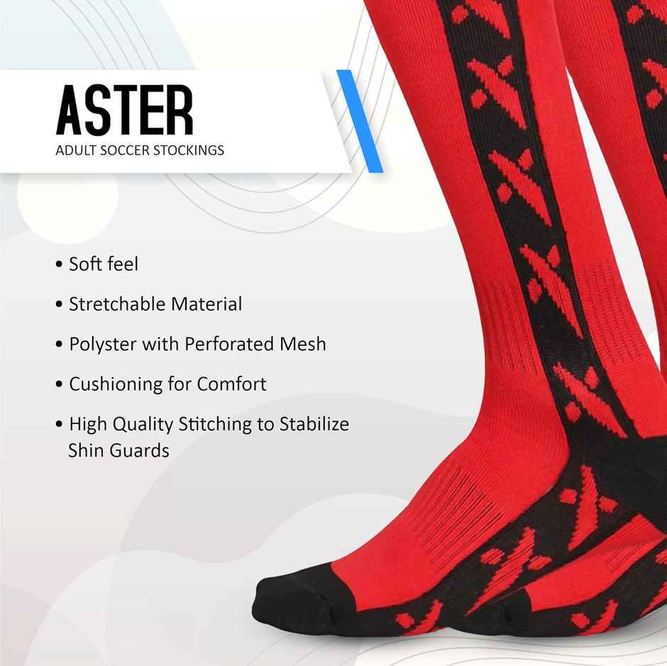 Vector X Aster Stocking For Men & Women Self Design Knee High