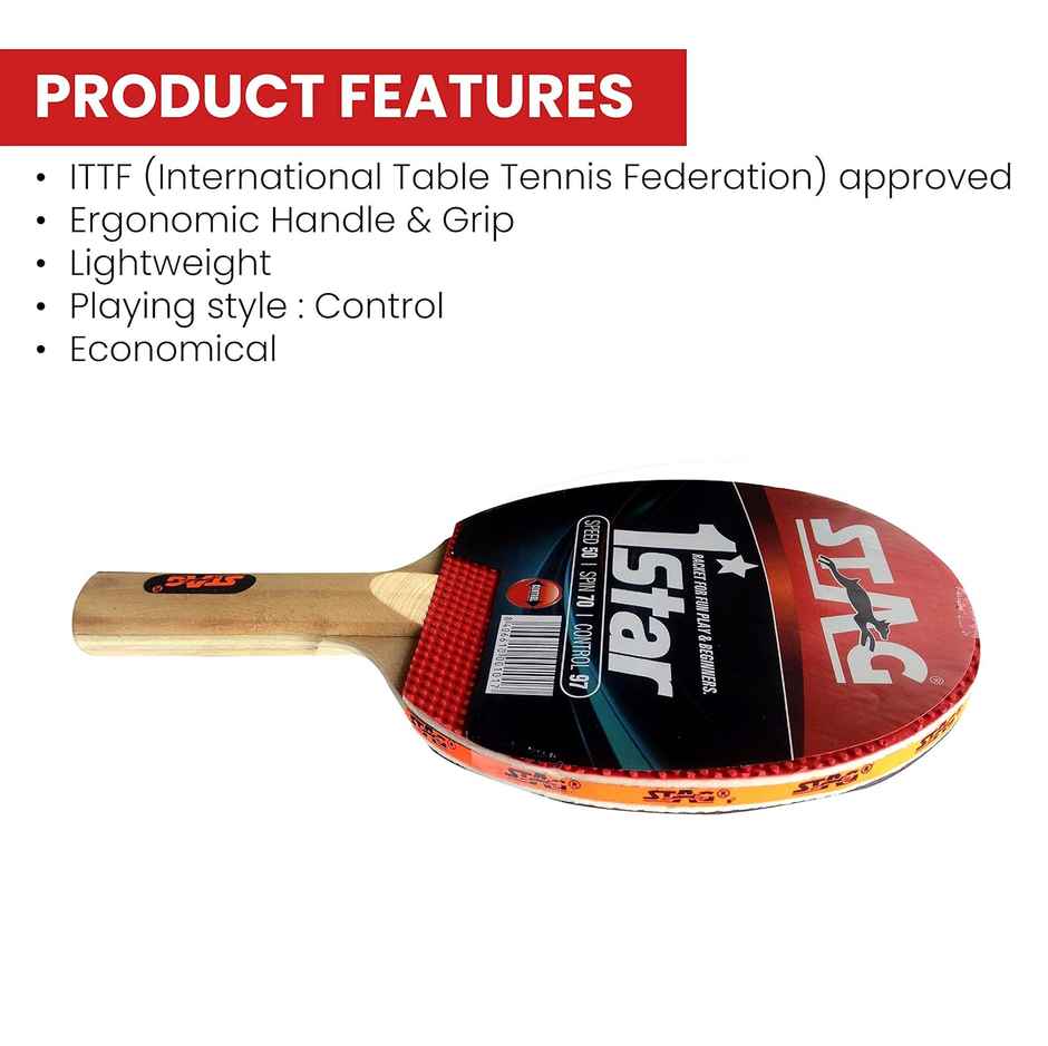 Stag 1 Star Table Tennis Racket - PO1