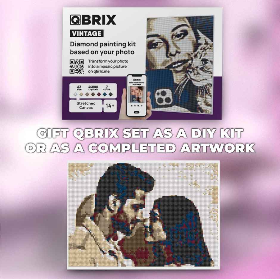 Custom Portrait Diamond Painting DIYCraft Gift Set Vintage|Make Your Own Valentine Gift|Happy Mail