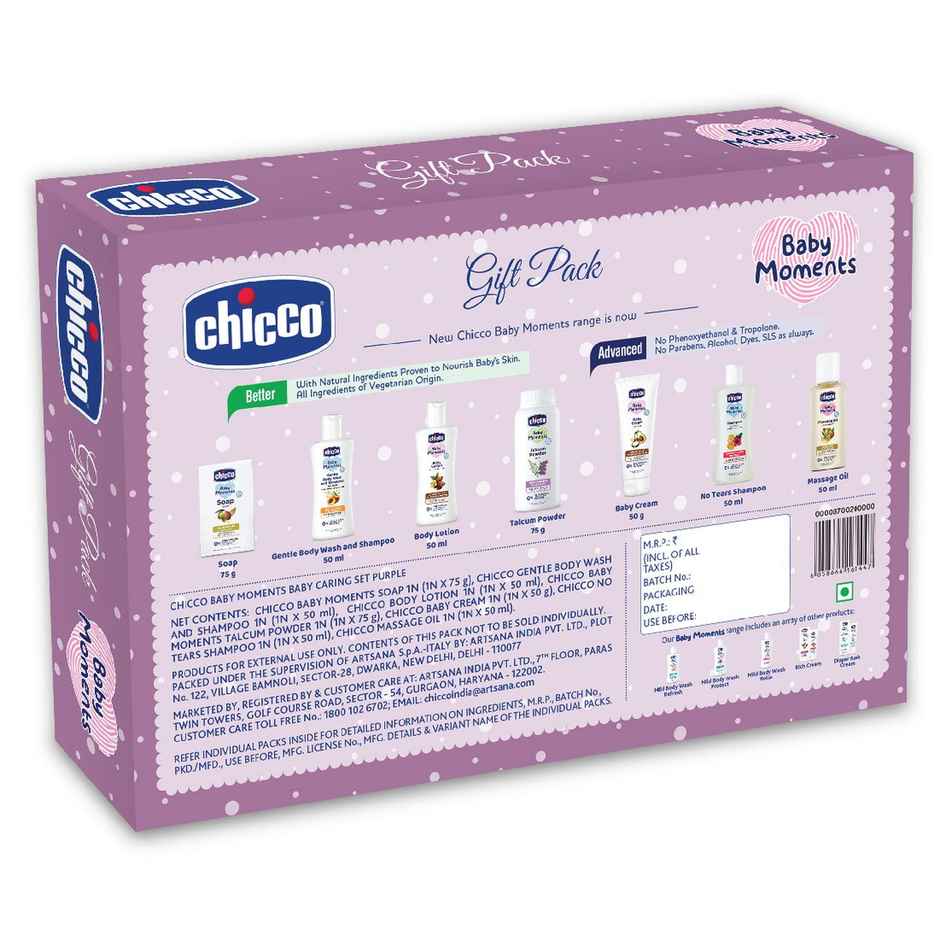 Chicco Baby Moments Baby Caring Set Purple