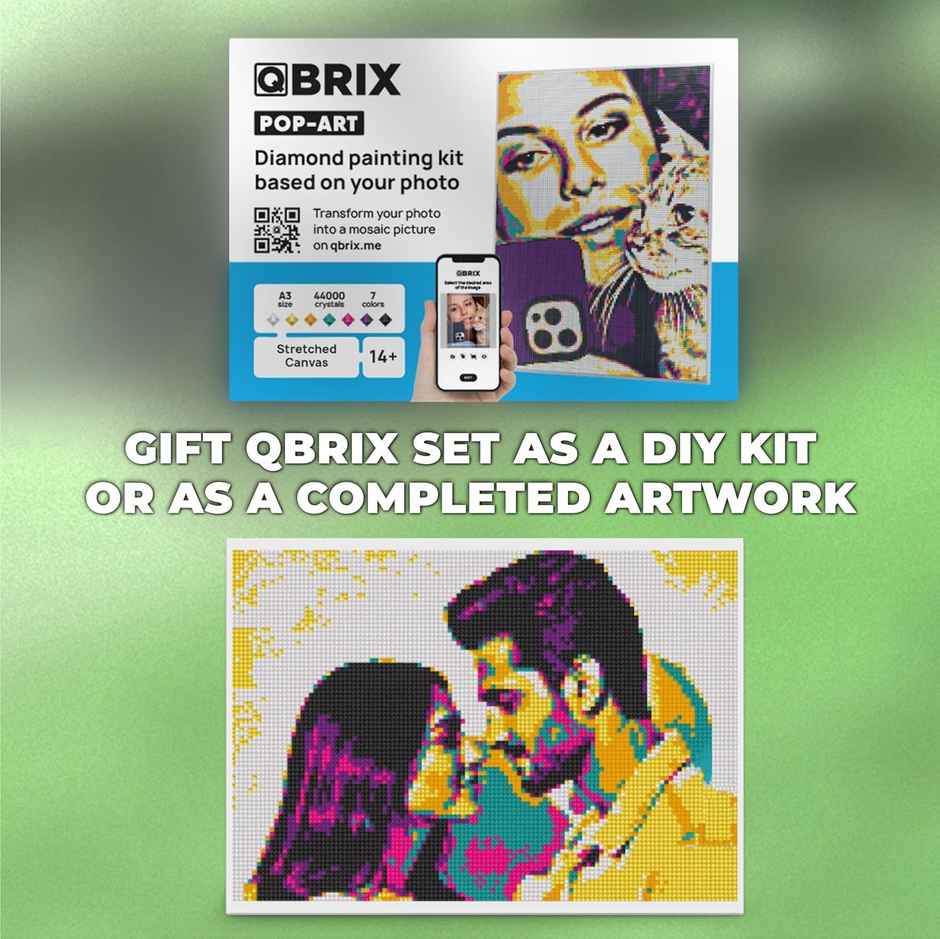 Custom Portrait Diamond Painting DIYCraft Gift Set Pop Art|Make Your Own Valentine Gift|Happy Mail