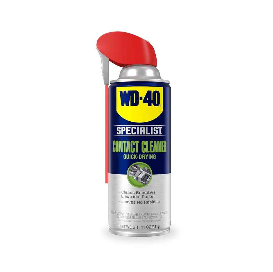 WD 40 Specialist Contact Cleaner 400ml | Cleans Electrical Parts, Oil, Moisture & Leaves No Residue