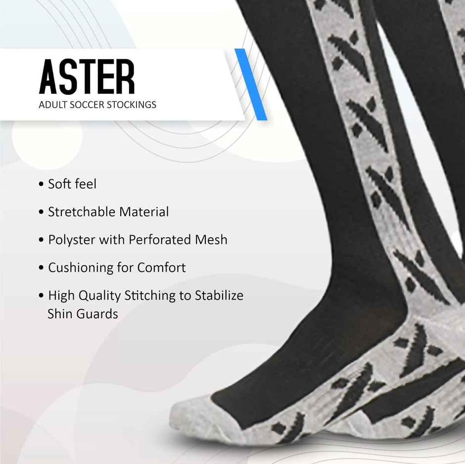 Vector X Aster Stocking For Men & Women Self Design Knee High