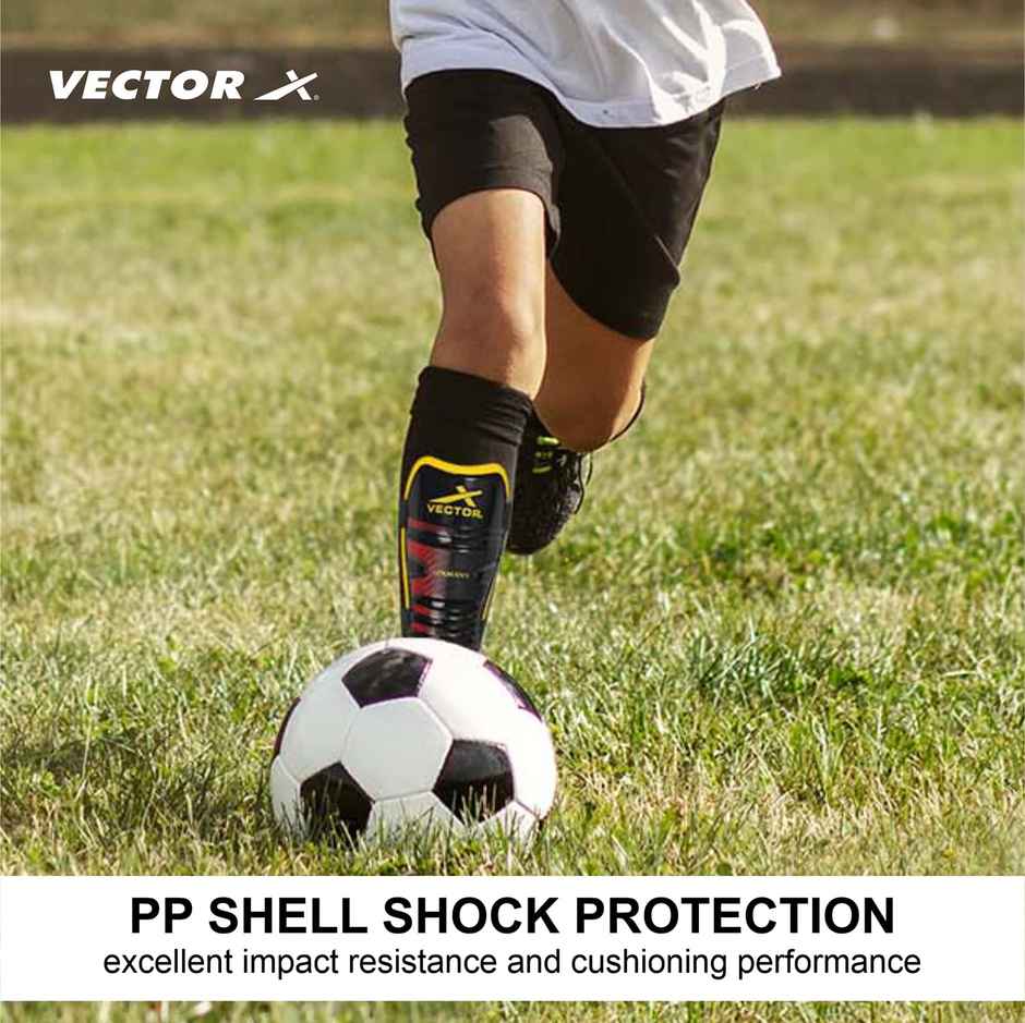 Vector X Germany Shin Guards Soccer With Adjustable Straps For Boys Girls Teenagers L
