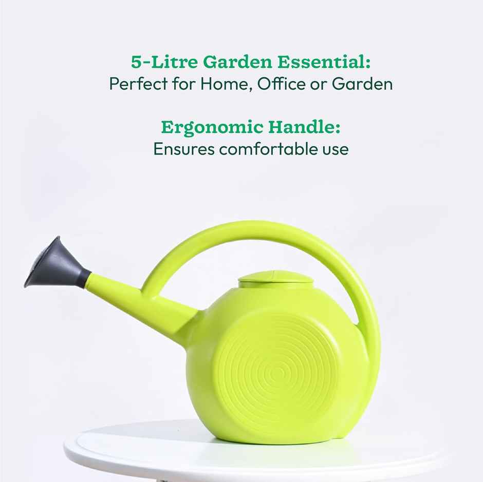 Ugaoo Aquasprout Premium Plant Watering Can (Green, 5 Litre)