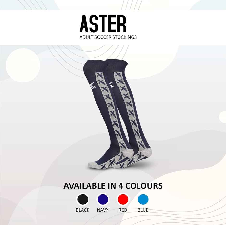 Vector X Aster Stocking For Men & Women Self Design Knee High
