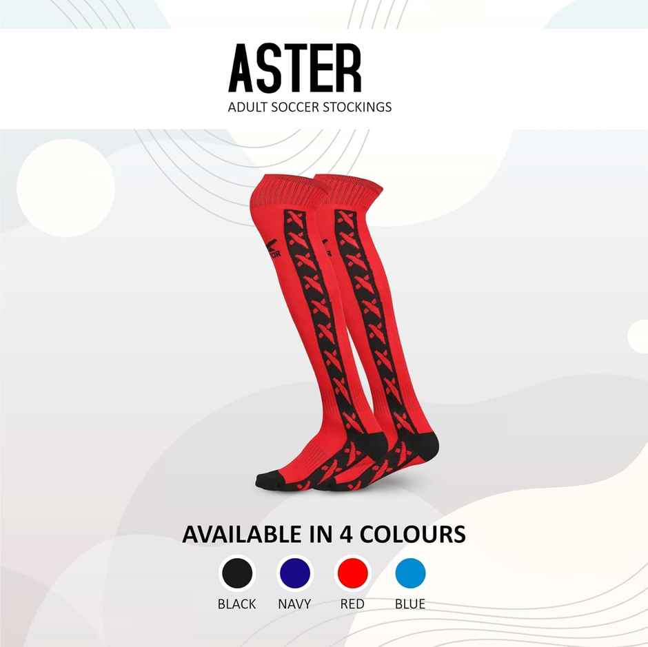 Vector X Aster Stocking For Men & Women Self Design Knee High
