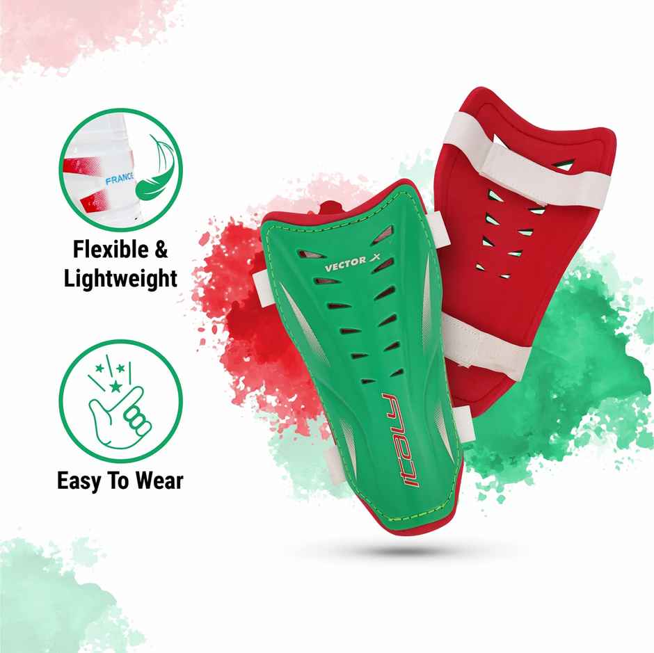 Vector X Italy Shinpad | Green Red | Medium