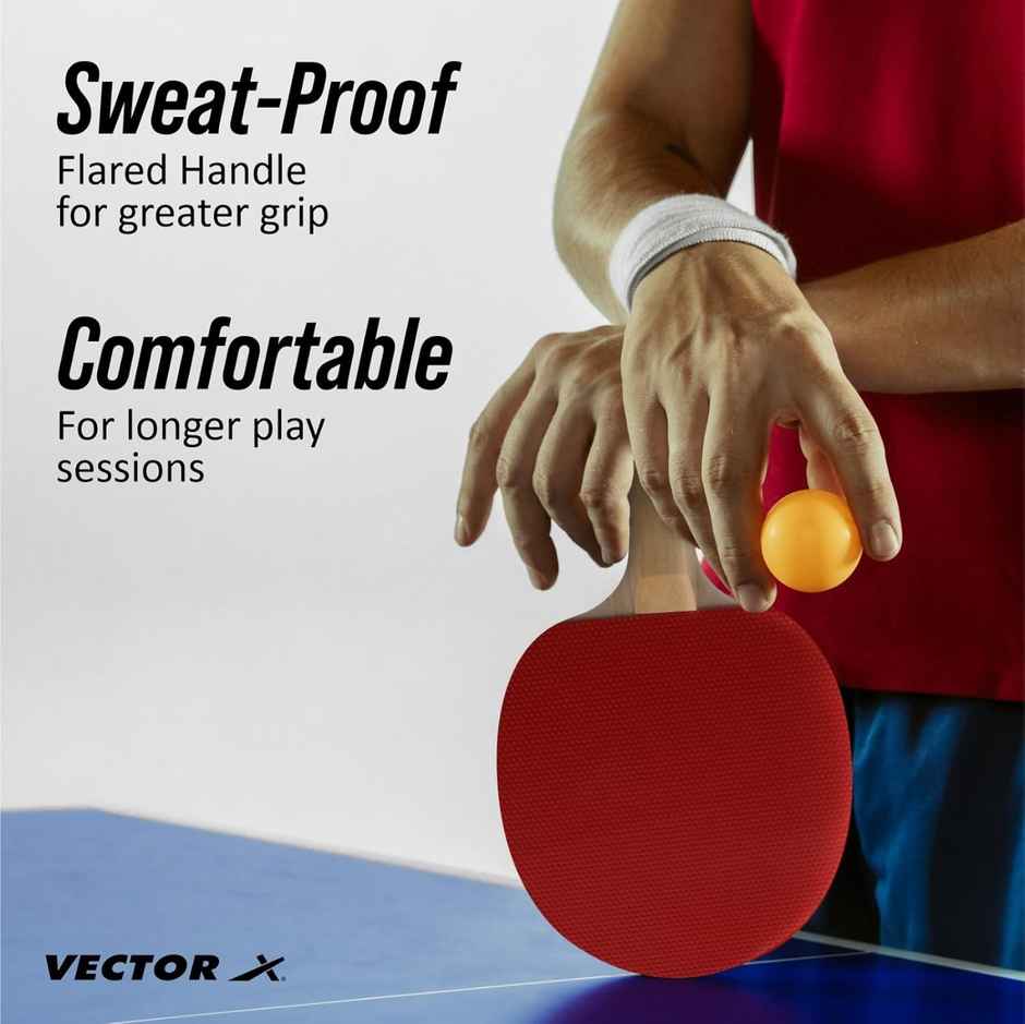 Vector X Cyber Table Tennis Playset (2 Racquets & 3 Balls) 