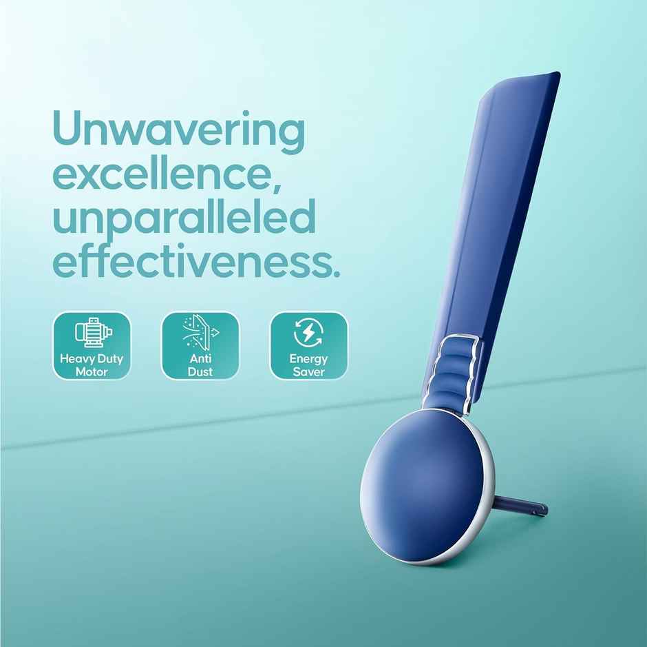 LONGWAY Wave P1 Ceiling Fan, 1200mm/48 inch, 400 RPM, Ultra High Speed,Star Rated,Silver Blue