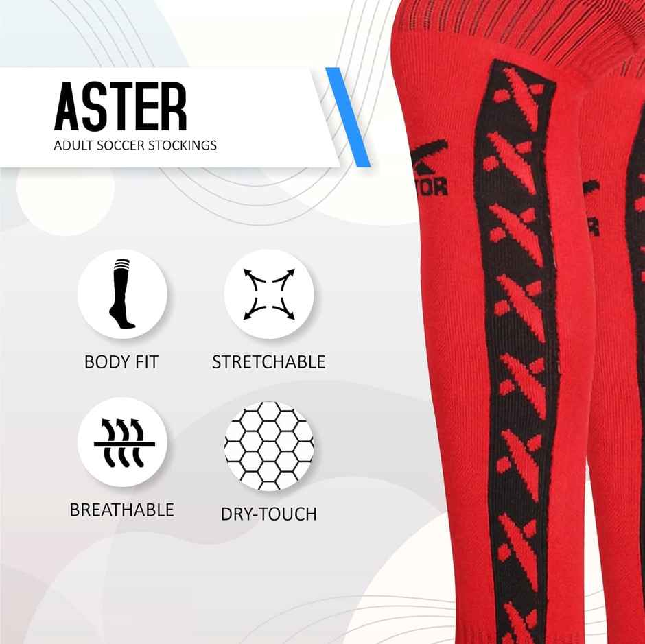 Vector X Aster Stocking For Men & Women Self Design Knee High