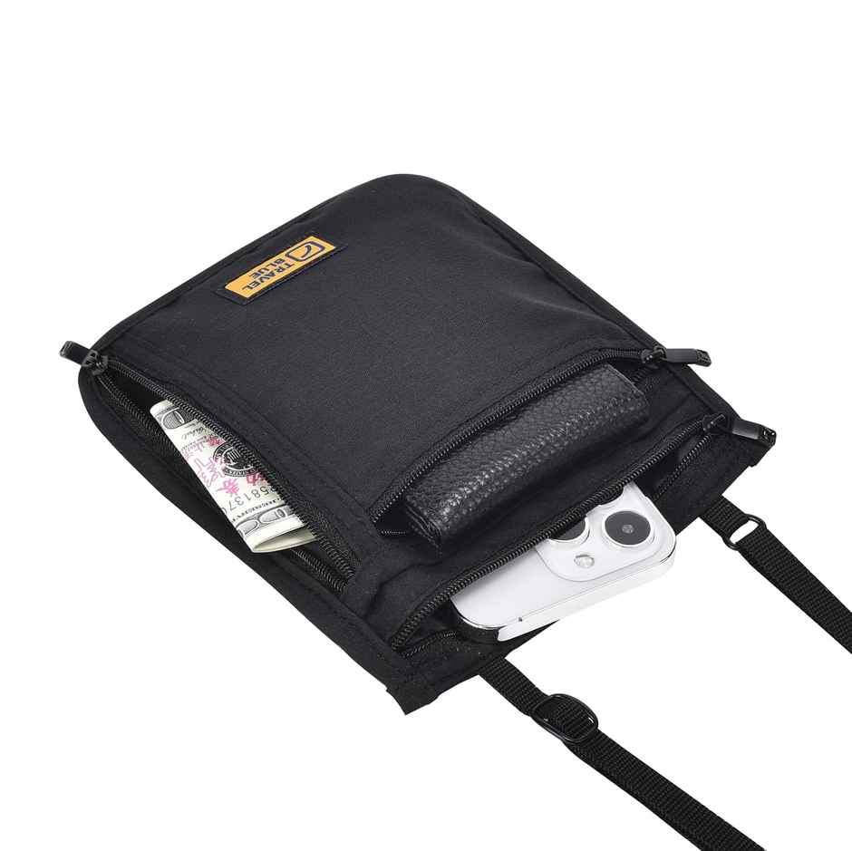 Travel Blue Ultra Slim Neck Carrier - Black