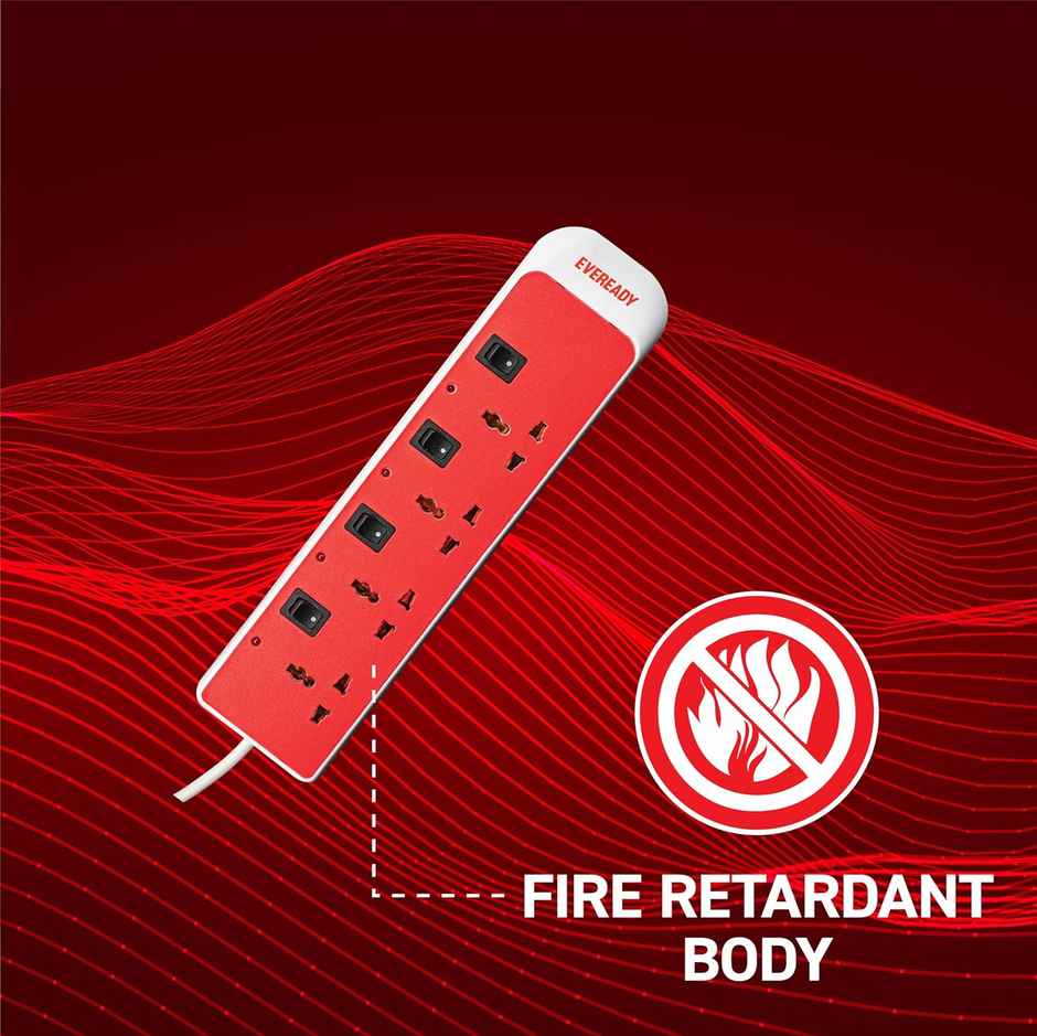 Eveready Everprotect Ultra X2 - Spikeguard 2 Mtr - White & Red