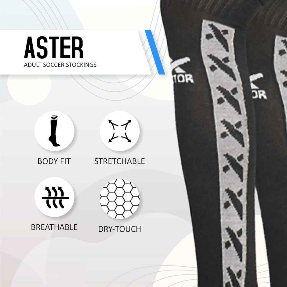 Vector X Aster Stocking For Men & Women Self Design Knee High