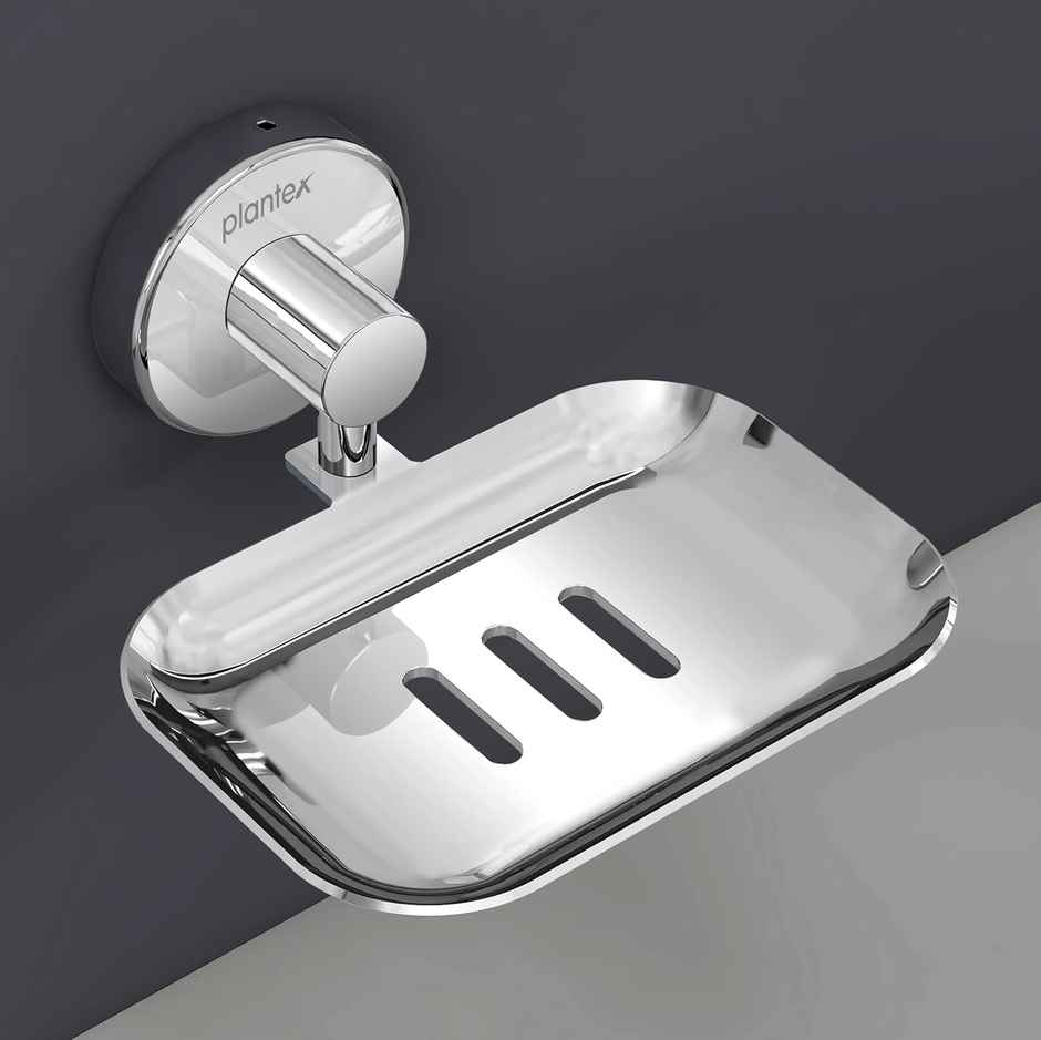 Plantex Masterpiece Soap Holder for Bathroom - Chrome