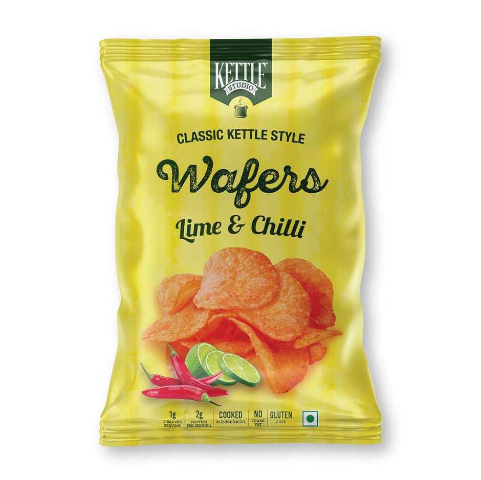 Kettle Studio Lime & Chilli Potato Wafers