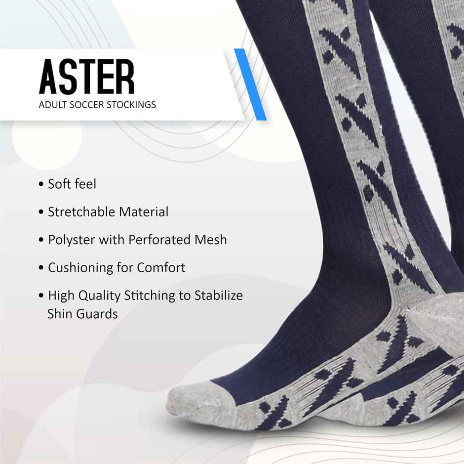 Vector X Aster Stocking For Men & Women Self Design Knee High