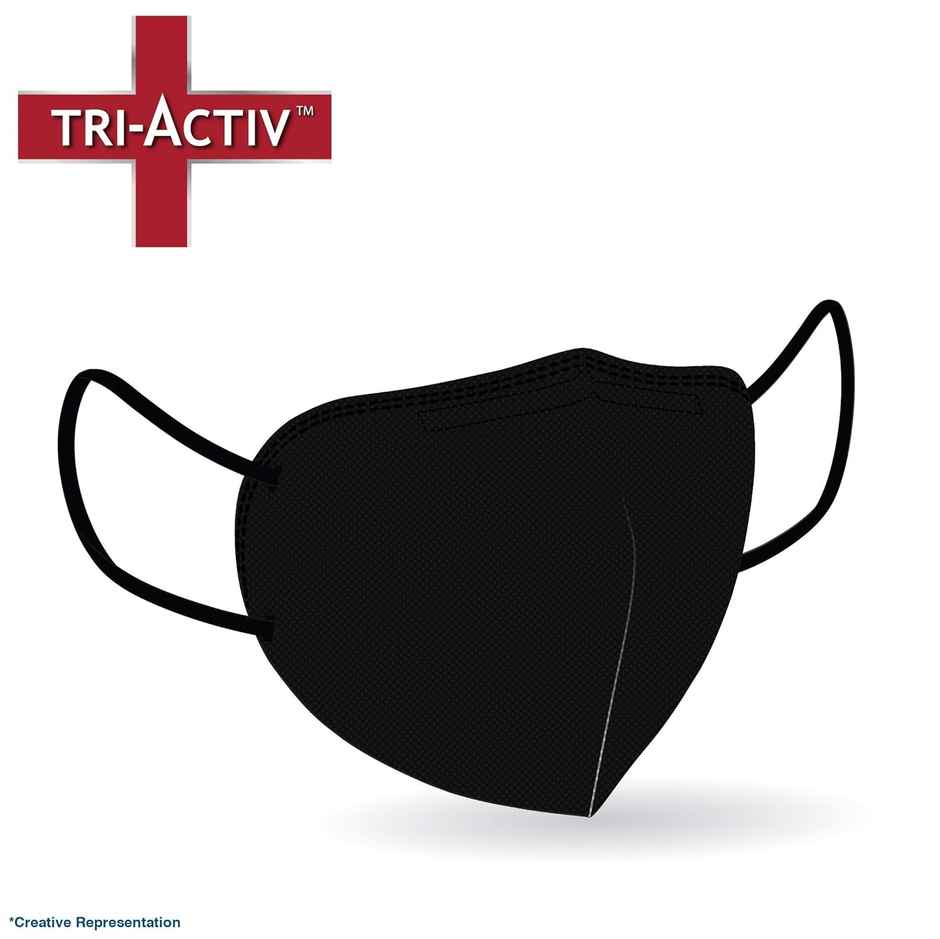 Tri-Activ 6 Layer Protective Face Mask PM2.5 / N95 Black Mask