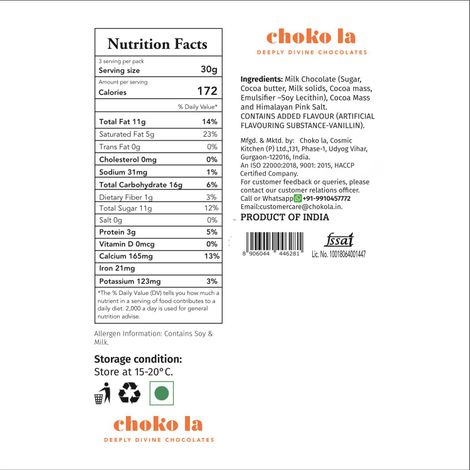 Chokola 45% Himalayan Pink Salt Minis