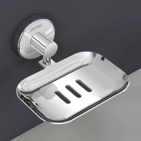 Plantex Masterpiece Soap Holder for Bathroom - Chrome