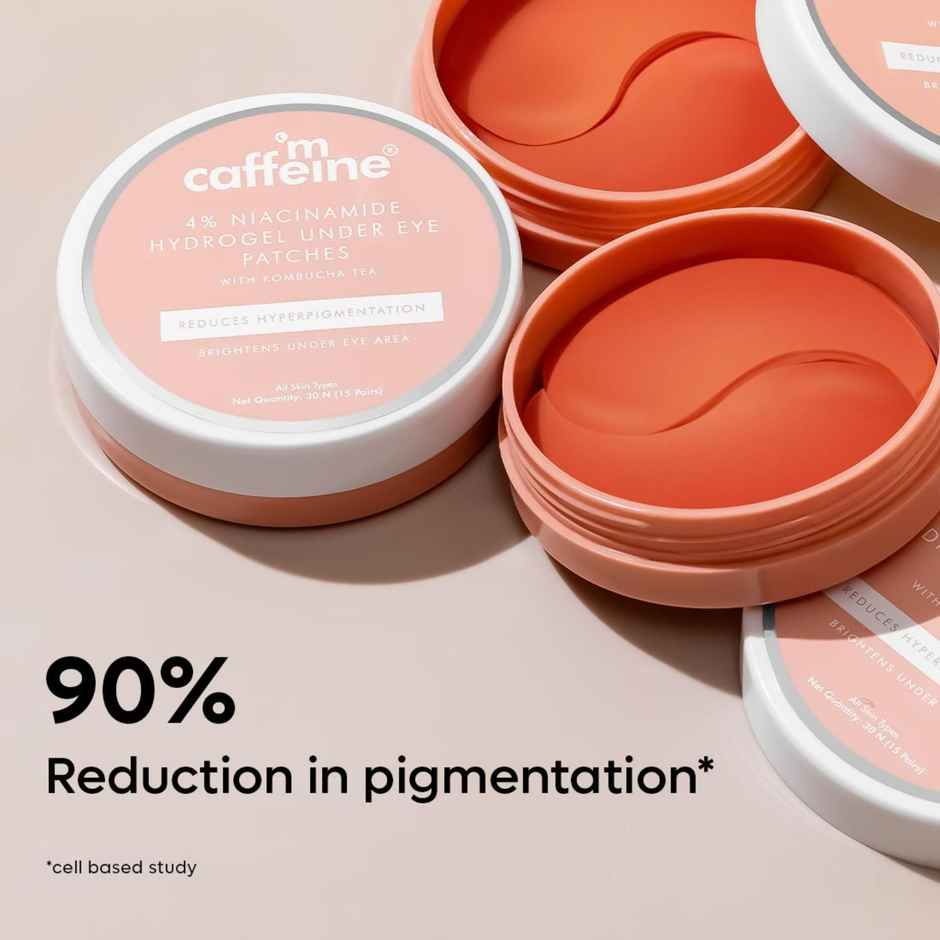 mCaffeine Kombucha Under Eye Patches Niacinamide 4% 15 Pair