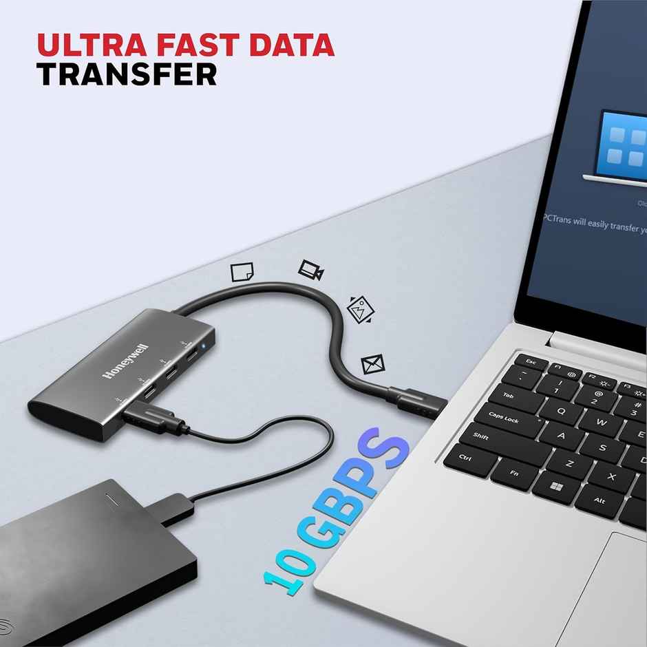 Honeywell Momentum Type C To 4 Port Type C Hub