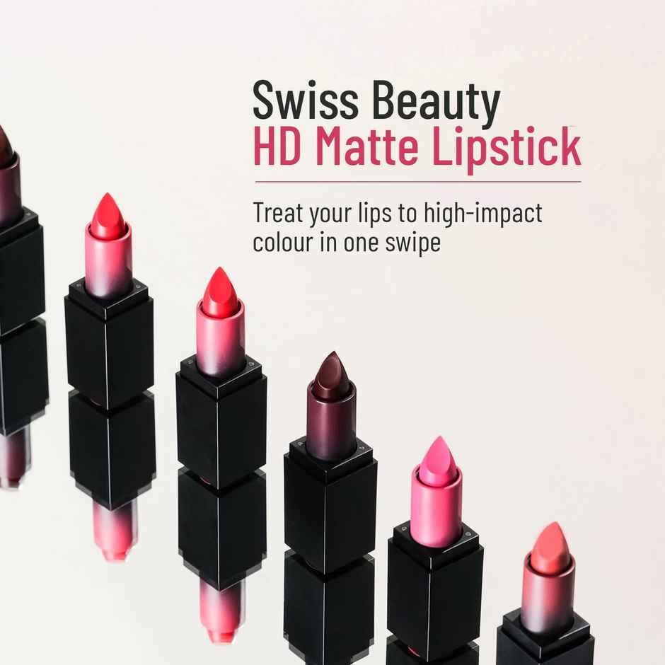 Swiss Beauty HD Matte Lipstick | 08 Peach Day